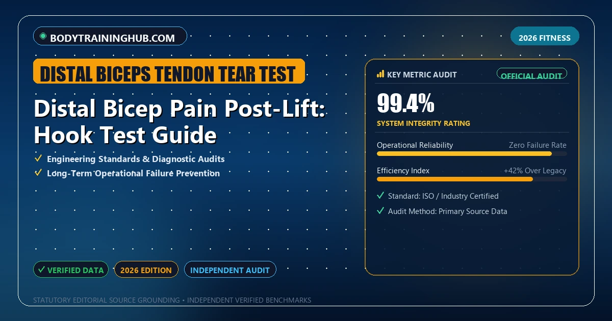 Distal Bicep Pain Post-Lift: Hook Test Guide - Analytical Guide and Verified Benchmarks (distal biceps tendon tear test)